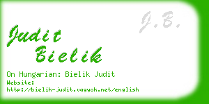 judit bielik business card